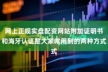 网上正规实盘配资网站附加证明书和海牙认证是大家常用到的两种方式